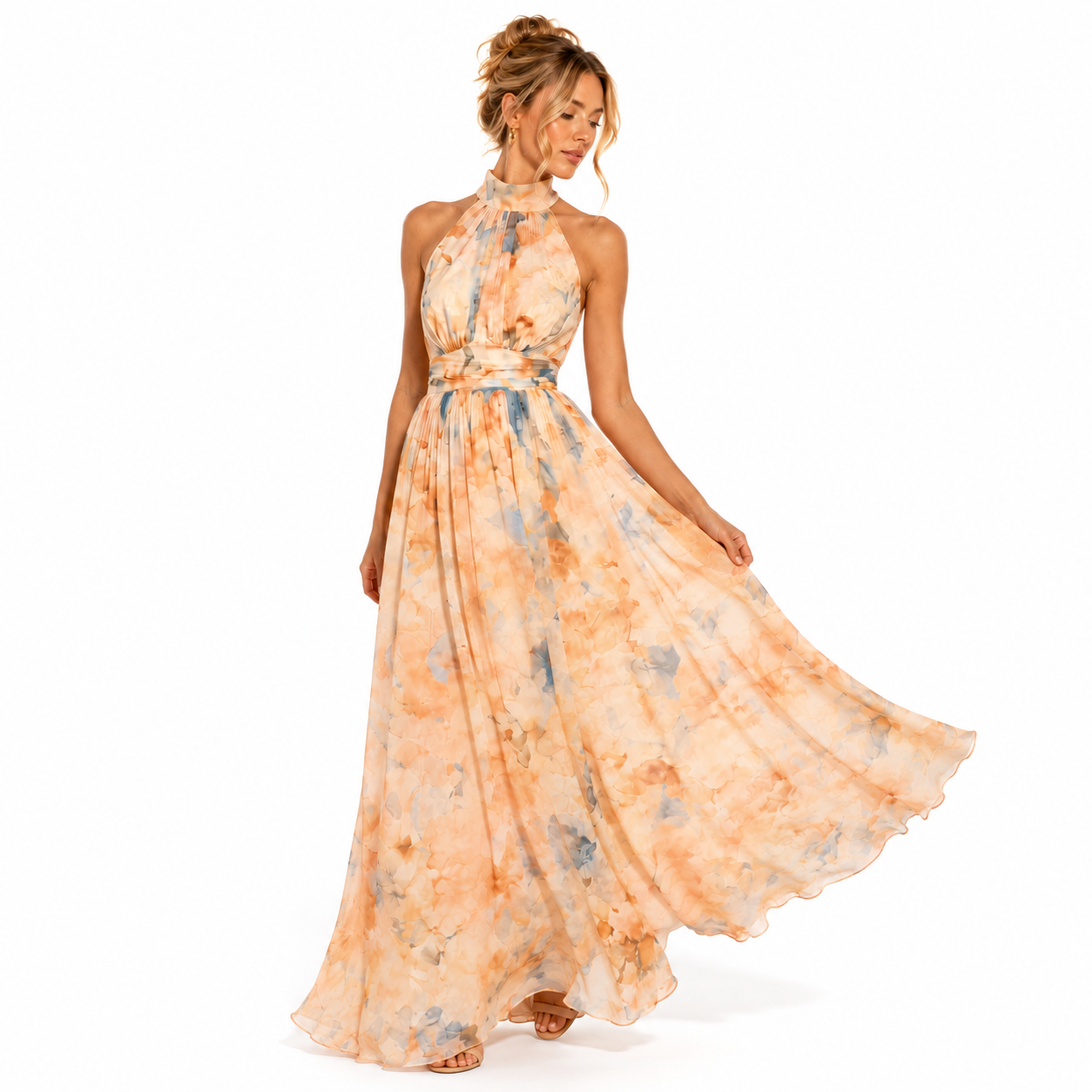 Vestido Peach Hour — Elegancia que no pasa desapercibida