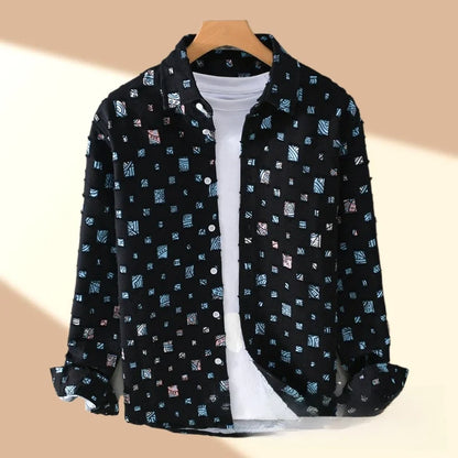 Zemvia |Camisa de Seda moderna