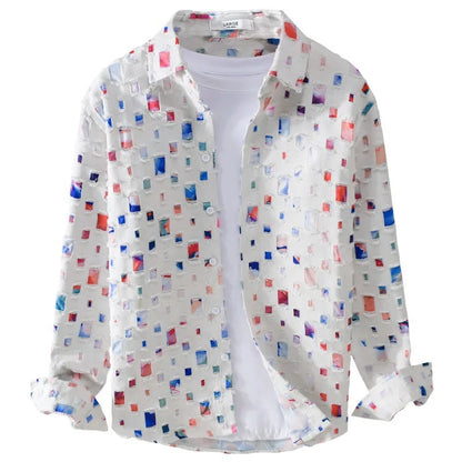 Zemvia |Camisa de Seda moderna