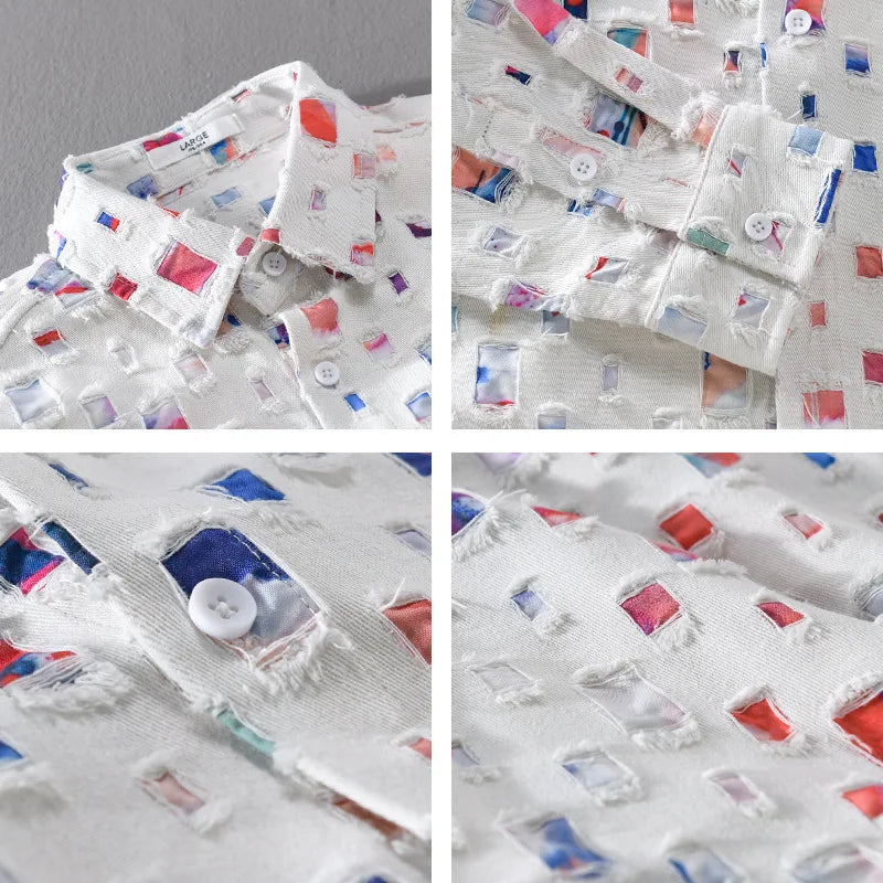 Zemvia |Camisa de Seda moderna