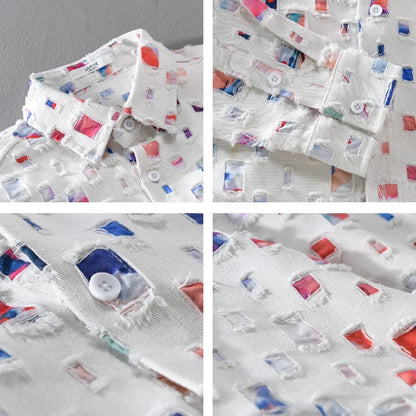 Zemvia |Camisa de Seda moderna