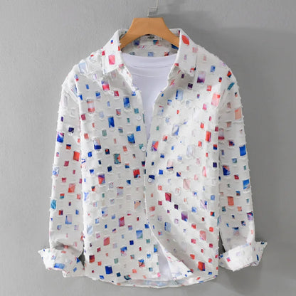 Zemvia |Camisa de Seda moderna
