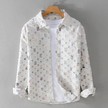 Zemvia |Camisa de Seda moderna
