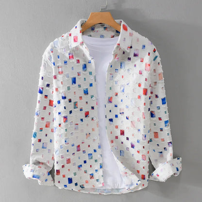 Zemvia |Camisa de Seda moderna